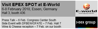 EPEX SPOT at E-World 2018